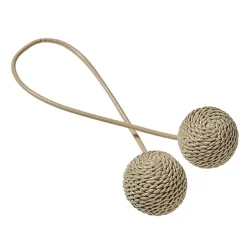 Outlet Embrasse aimantée FELLI coloris beige - 4MURS Voilages, Vitrages, Stores Et Accessoires