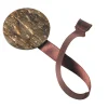 Discount Embrasse aimantée NACRE RONDE coloris marron - 4MURS Voilages, Vitrages, Stores Et Accessoires