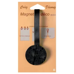 Sale Embrasse aimantée NACRE RONDE coloris noir - 4MURS Voilages, Vitrages, Stores Et Accessoires