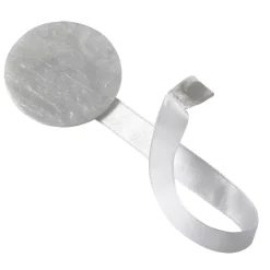 Clearance Embrasse aimantée NACRE RONDE coloris blanc - 4MURS Voilages, Vitrages, Stores Et Accessoires