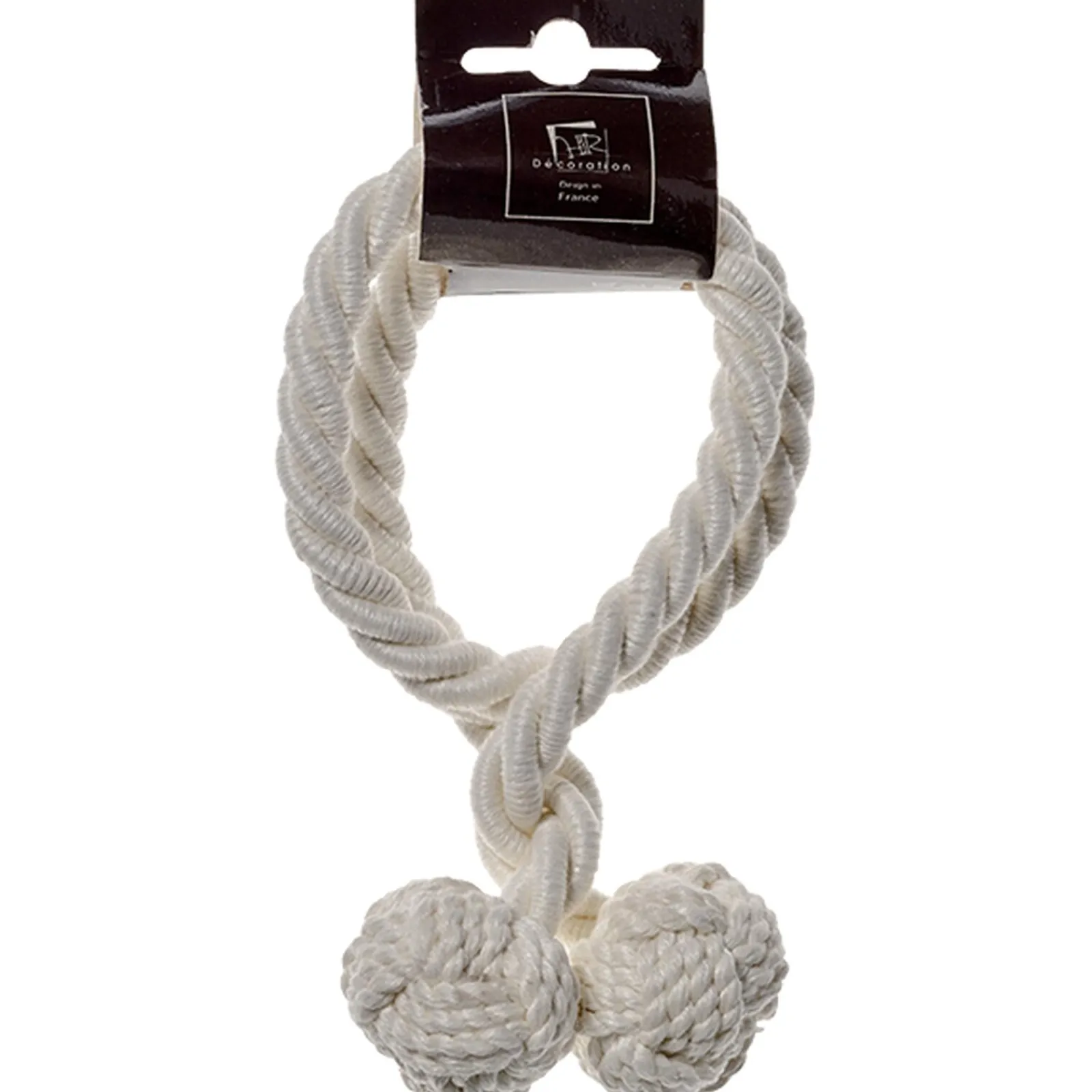 Outlet Embrasse BIZERTE coloris écru - 4MURS Voilages, Vitrages, Stores Et Accessoires