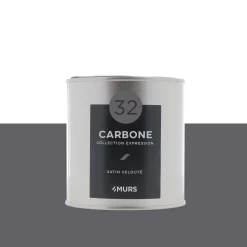 Outlet Peinture Finition Peinture carbone Satiné 0,5 L - 4MURS Peintures