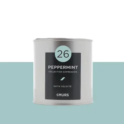 Hot Peinture Finition Peinture peppermint Satiné 0,5 L - 4MURS Peintures