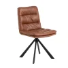 New Fauteuil pivotant avec retour automatique MORRIS cognac - 4MURS Fauteuils