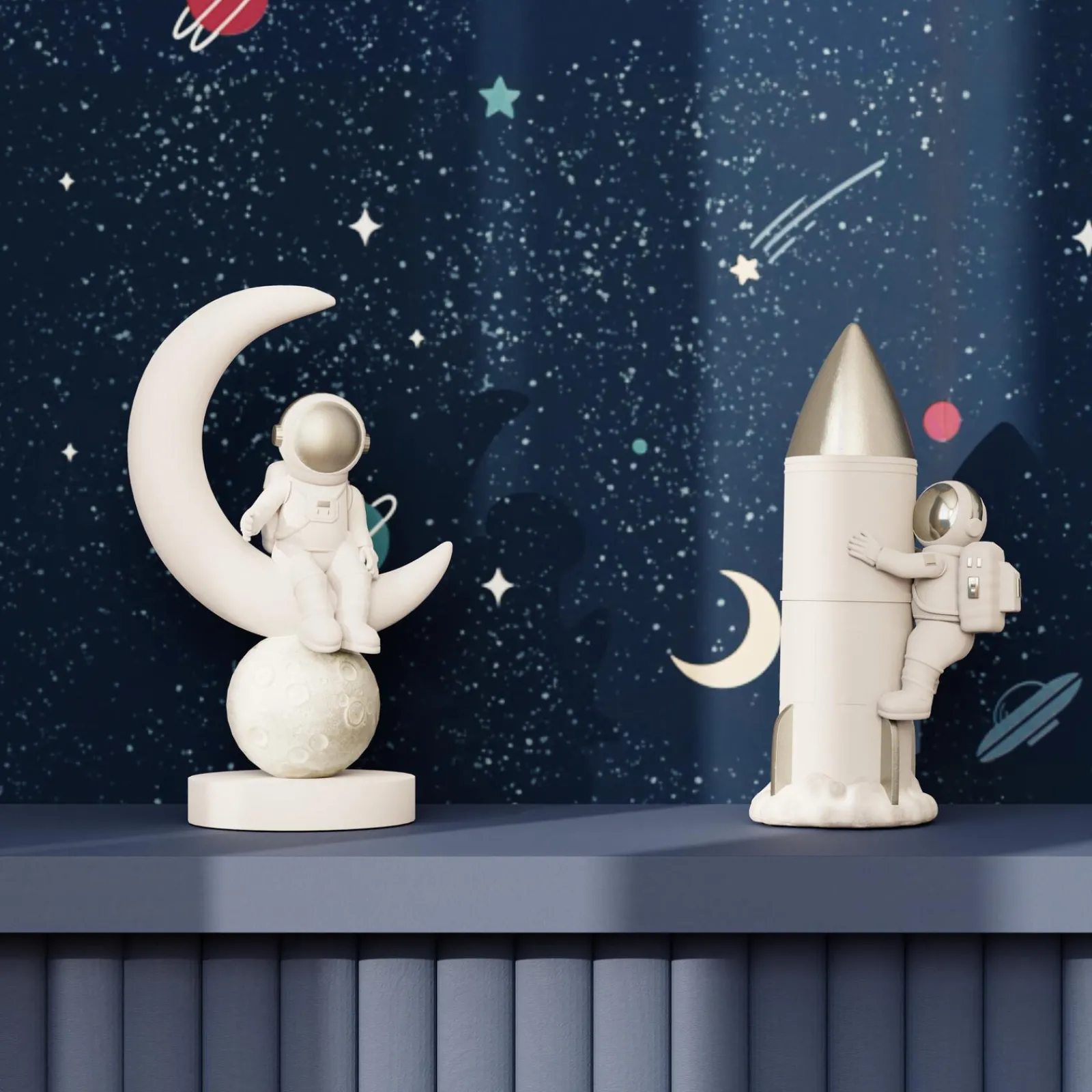 Hot Figurine ASTRONAUTE coloris blanc - 4MURS Enfant Déco Enfant|Objets Déco