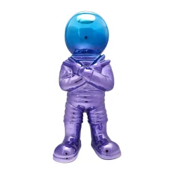 Outlet Figurine ASTRONAUTE coloris Bleu, Mauve - 4MURS Objets Déco