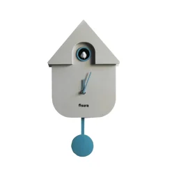 Online Horloge MAISON COUCOU coloris gris et bleu - 4MURS Horloges