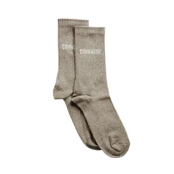 Discount Chaussettes CONNASSE PAILLETTES 36-40 beige - 4MURS Vêtements