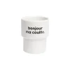 Sale Gobelet MA COUILLE coloris blanc - 4MURS Arts De La Table