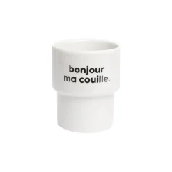 Sale Gobelet MA COUILLE coloris blanc - 4MURS Arts De La Table