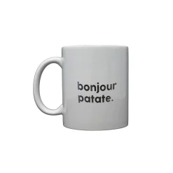Hot Mug BONJOUR PATATE coloris blanc - 4MURS Arts De La Table