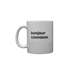 Sale Mug BONJOUR CONNASSE coloris blanc - 4MURS Arts De La Table