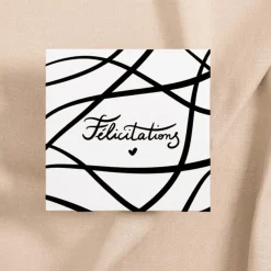 Best Carte FÉLICITATIONS coloris blanc - 4MURS Papeterie Et Livres