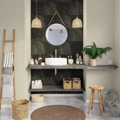 Hot Revêtement à coller GX WALL+ STONE gris anthracite - 4MURS Revêtements Muraux