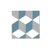 New Revêtement adhésif SOCHIC SQUARE KUBE bleu - 4MURS Revêtements Muraux