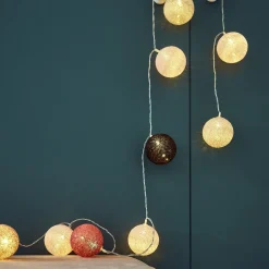 Clearance Guirlande lumineuse CALI coloris rose et taupe - 4MURS Enfant Luminaires Enfant|Guirlandes Et Déco Lumineuse