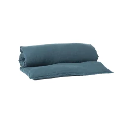 Fashion Housse d'édredon VITI coloris Bleu de prusse - 4MURS Linge De Maison