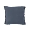 Fashion Housse de coussin BIMINI coloris denim 45 x 45 cm - 4MURS Coussins