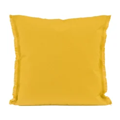 Online Housse de coussin BIMINI coloris curry 45 x 45 cm - 4MURS Coussins