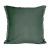 Outlet Housse de coussin BIMINI coloris kaki 45 x 45 cm - 4MURS Coussins