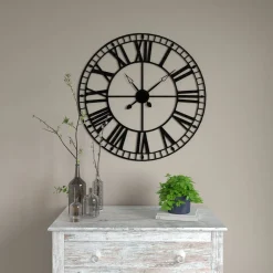 New Horloge en métal ISMAEL coloris noir - 4MURS Horloges