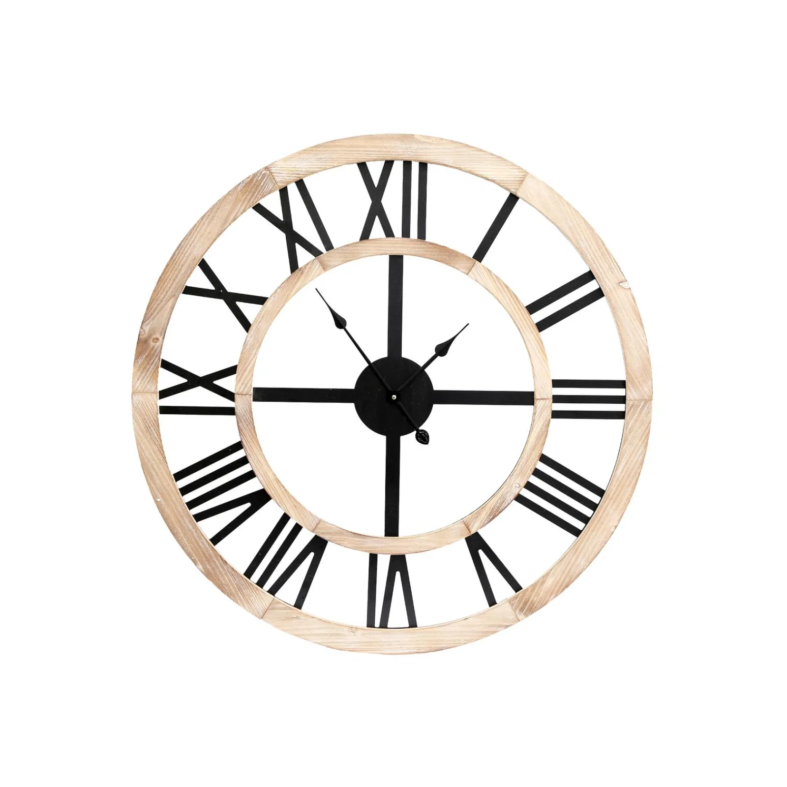 Online Horloge ROMAN coloris noir et beige - 4MURS Horloges
