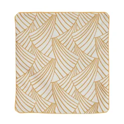 Online Housse de coussin ARDECO coloris jaune/blanc 40 x 40 cm - 4MURS Coussins