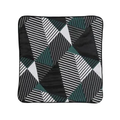 Fashion Housse de coussin JACKSON coloris bleu noir 40 x 40 cm - 4MURS Coussins
