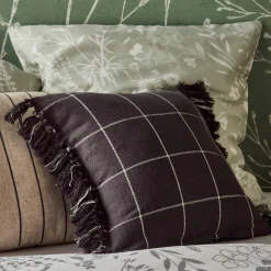 New Housse de coussin PAOLO coloris anthracite 40 x 40 cm - 4MURS Coussins