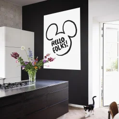 Fashion Panneau décoratif HELLO FOLKS! 80 x 100 cm - 4MURS Objets Muraux