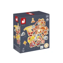 Hot Jeu éducatif MAGNETS ENGINS DE CHANTIER - 4MURS Enfant Jeux Éducatifs|Jouets