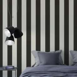 Hot Papier peint intissé STRIPES noir - 4MURS Papiers Peints