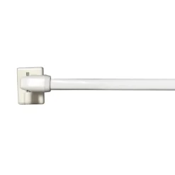 New Kit barre à rideau vitrage VITRAGE PLAT blanc de 60,0 à 90 cm - 4MURS Voilages, Vitrages, Stores Et Accessoires