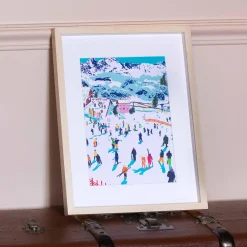 Discount Peinture par numéros SKIING AMONG MONTAINS - 4MURS Jeux Et Diy