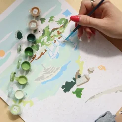 Online Peinture par numéros BALADE DANS LES CALANQUES Jeux Et Diy