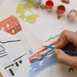 Outlet Peinture par numéros LA PETITE FRANCE - 4MURS Jeux Et Diy