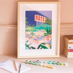 Clearance Peinture par numéros THE MOTEL POOL - 4MURS Jeux Et Diy