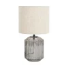 Discount Lampe à poser CRISTAL coloris transparent grisé 35 x 30 cm - 4MURS Lampes À Poser