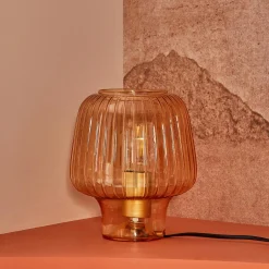 Fashion Lampe à poser HOLEO coloris ambre 21 x 18 cm - 4MURS Lampes À Poser