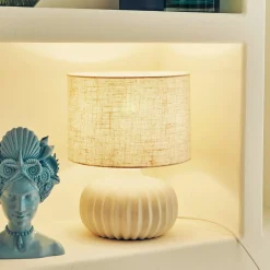 New Lampe à poser MATHILDE coloris blanc 32 x 25 cm - 4MURS Lampes À Poser