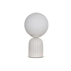 Fashion Lampe à poser PENELOPE coloris blanc 26,5 x 15 cm - 4MURS Lampes À Poser
