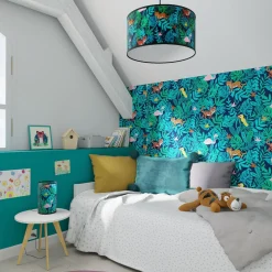 Fashion Lampe de chevet JUNGLE KIDS coloris multicolore 24 x 16 cm - 4MURS Enfant Luminaires Enfant|Lampes À Poser