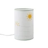Fashion Lampe de chevet SOLEA blanc, ocre, bleu doux 24 x 16 cm - Enfant Luminaires Enfant|Lampes À Poser