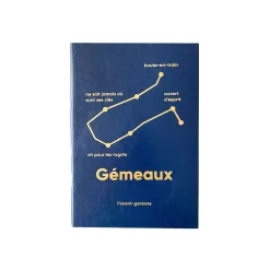 Outlet Carnet ASTRO GÉMEAUX coloris bleu - 4MURS Papeterie Et Livres