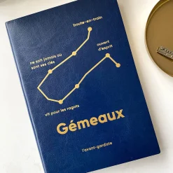 Outlet Carnet ASTRO GÉMEAUX coloris bleu - 4MURS Papeterie Et Livres