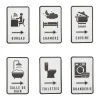 Best Lettrage PLAQUE YUNA coloris blanc / noir - 4MURS Objets Muraux
