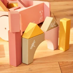 Fashion Jeu d'éveil CHARIOT A BLOCS FLEURS - 4MURS Enfant Jeux D'Éveil|Jouets