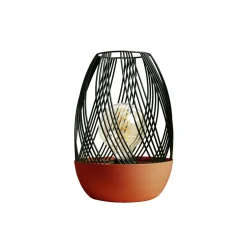 Outlet Lampe à poser VOLUPT Noir, Terracotta 29 x 20 cm - 4MURS Lampes À Poser