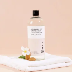 New Lessive DOUCE UNIVERSELLE FLEUR D'AMANDIER rose clair - 4MURS Lessive Et Soin Du Linge|Linge De Maison