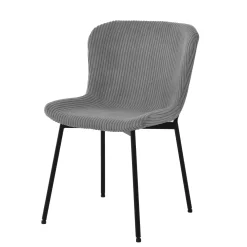 Discount Chaise HANNAH coloris gris - Chaises Et Tabourets